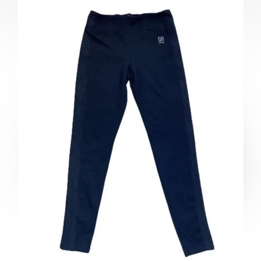 GH Sport Pull On Elastic Waist Stretch Size Small Blue Workout legging Pants